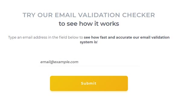 Email validation checker